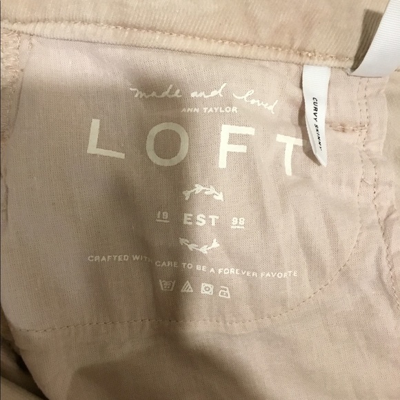 Ann Taylor loft soft pink corduroy pants - Picture 5 of 6